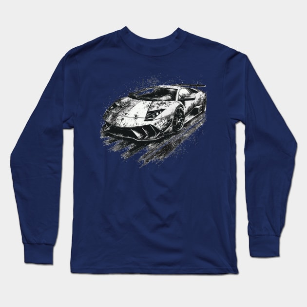 Lamborghini Murcielago Long Sleeve T-Shirt by Vehicles-Art